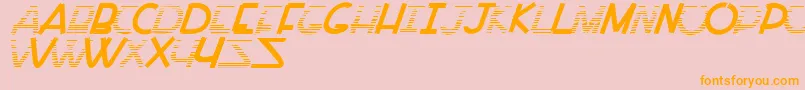 PaintAllTime Font – Orange Fonts on Pink Background