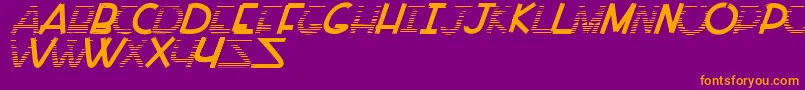 PaintAllTime Font – Orange Fonts on Purple Background