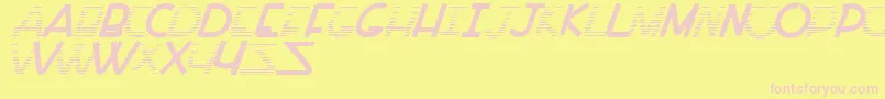 PaintAllTime Font – Pink Fonts on Yellow Background