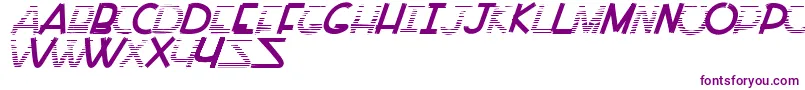 PaintAllTime-Schriftart – Violette Schriften auf weißem Hintergrund