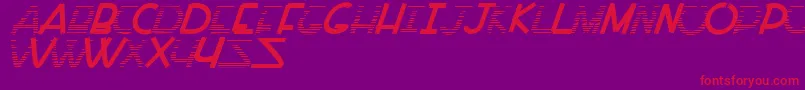 PaintAllTime Font – Red Fonts on Purple Background