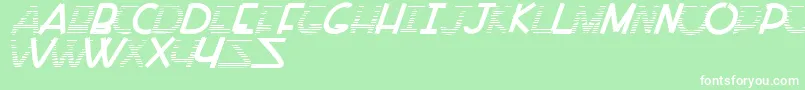 PaintAllTime Font – White Fonts on Green Background