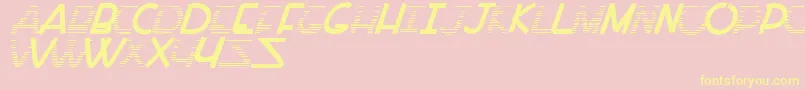 PaintAllTime Font – Yellow Fonts on Pink Background