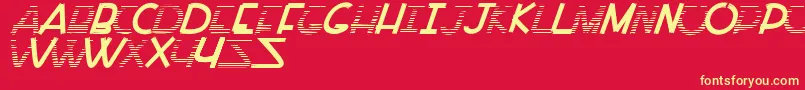 PaintAllTime Font – Yellow Fonts on Red Background