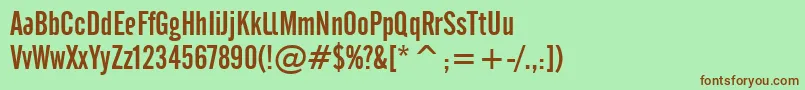 Cafeta Font – Brown Fonts on Green Background