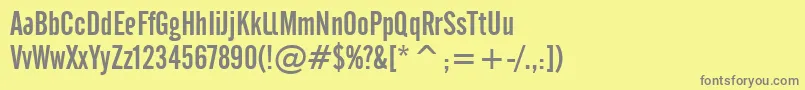 Cafeta Font – Gray Fonts on Yellow Background