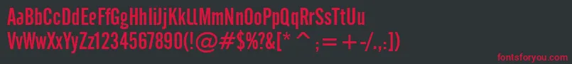 Cafeta Font – Red Fonts on Black Background