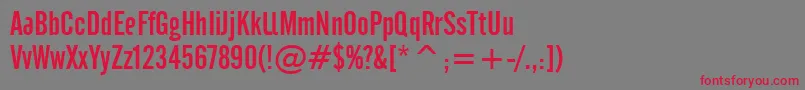 Cafeta Font – Red Fonts on Gray Background