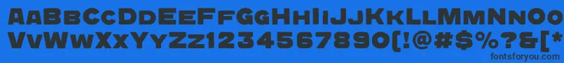 QuadratgroteskcBold Font – Black Fonts on Blue Background