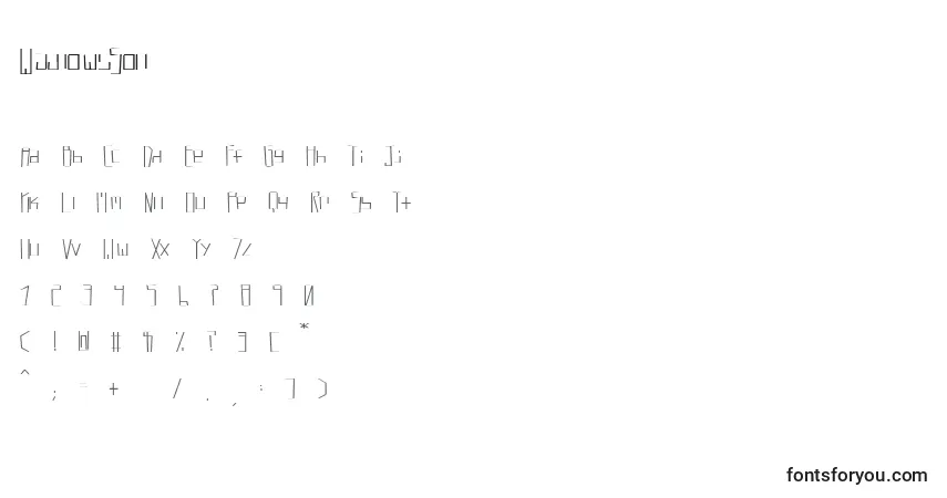 Schriftart WadlowsSon – Alphabet, Zahlen, spezielle Symbole