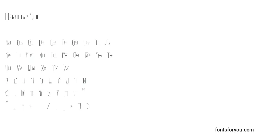 WadlowsSonフォント–アルファベット、数字、特殊文字
