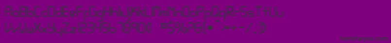LRegular Font – Black Fonts on Purple Background