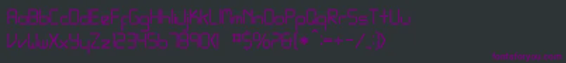 LRegular Font – Purple Fonts on Black Background