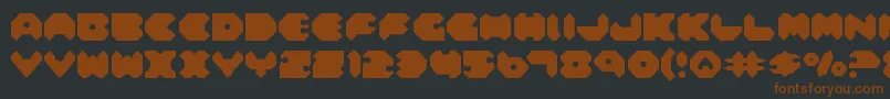 Lisätietoja Feldercarb-fontista Feldercarb-fontti – ruskeat fontit mustalla taustalla