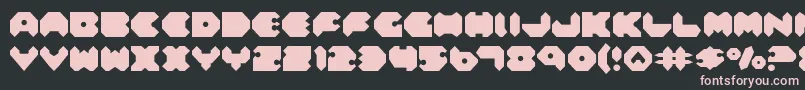 En savoir plus sur la police Feldercarb Police Feldercarb – polices roses sur fond noir