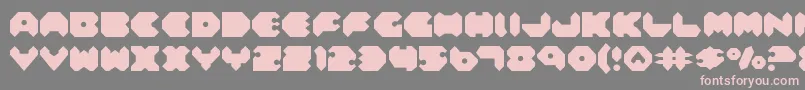 Шрифт Feldercarb – розовые шрифты на сером фоне