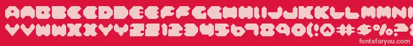 Подробнее о шрифте Feldercarb Шрифт Feldercarb – розовые шрифты на красном фоне