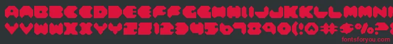 Feldercarb Font – Red Fonts on Black Background