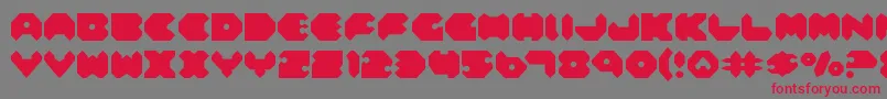 Feldercarb Font – Red Fonts on Gray Background