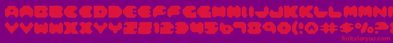 Feldercarb Font – Red Fonts on Purple Background