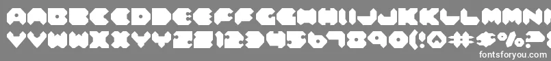 Feldercarb Font – White Fonts on Gray Background