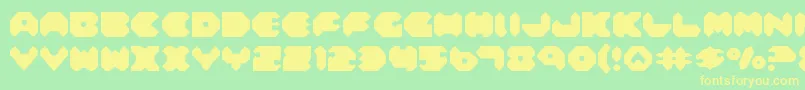 fuente Feldercarb – Fuentes Amarillas Sobre Fondo Verde