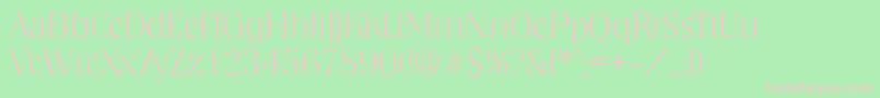 Police NashvilleserialXlightRegular – polices roses sur fond vert