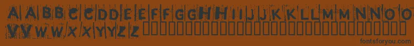 BjRedrum Font – Black Fonts on Brown Background