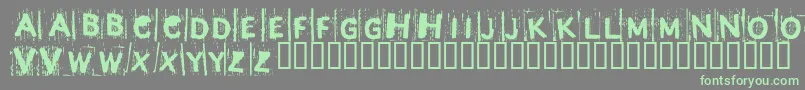 BjRedrum Font – Green Fonts on Gray Background