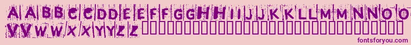 BjRedrum Font – Purple Fonts on Pink Background