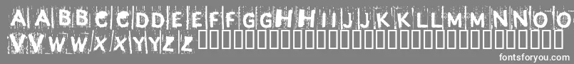 BjRedrum-Schriftart – Weiße Schriften auf grauem Hintergrund