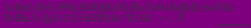 GargoyleSsi Font – Black Fonts on Purple Background