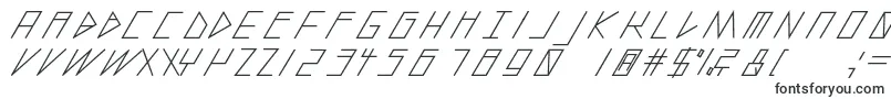 Шрифт SlantedItalicShiftMedium – графические шрифты