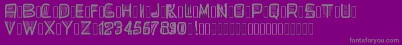 fuente Pwbeardfont – Fuentes Grises Sobre Fondo Morado