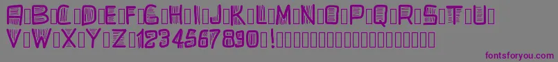 Pwbeardfont-fontti – violetit fontit harmaalla taustalla