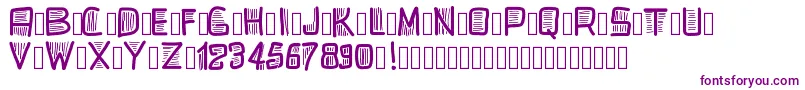 Pwbeardfont-fontti – violetit fontit