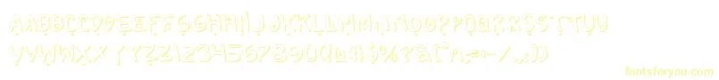Шрифт 2toon2Shadow – жёлтые шрифты