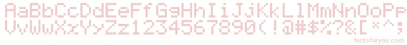 フォントGraph35Pix – ピンクのフォント