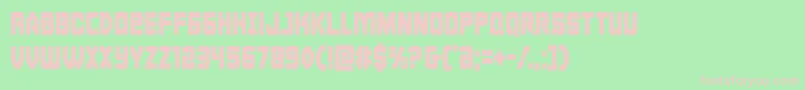 Cyborgroostercond Font – Pink Fonts on Green Background