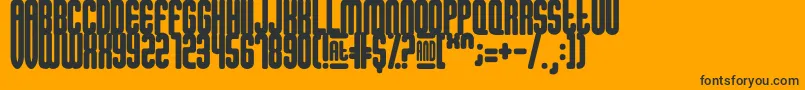 Sugar Font – Black Fonts on Orange Background