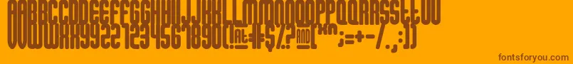 Sugar Font – Brown Fonts on Orange Background