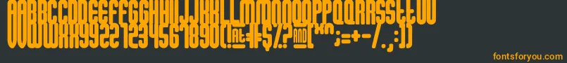 Sugar Font – Orange Fonts on Black Background