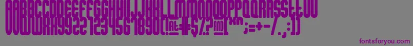 Sugar Font – Purple Fonts on Gray Background