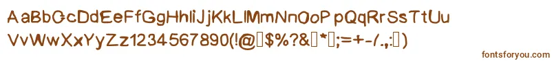 BadHandwriting Font – Brown Fonts on White Background
