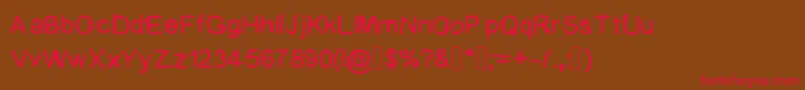 BadHandwriting Font – Red Fonts on Brown Background