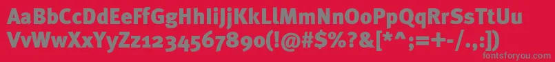 Metablackc Font – Gray Fonts on Red Background