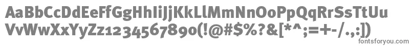 Metablackc-fontti – harmaat kirjasimet valkoisella taustalla