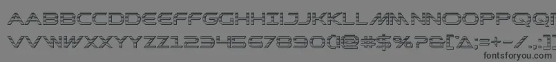フォントPrometheanchrome – 黒い文字の灰色の背景