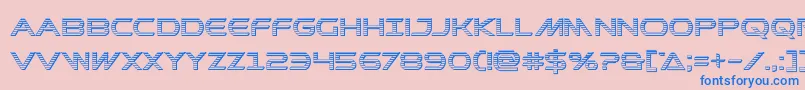 Prometheanchrome Font – Blue Fonts on Pink Background