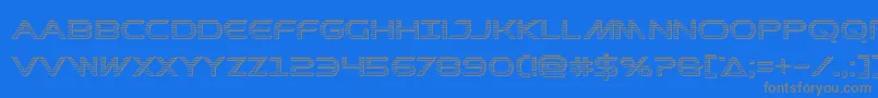 Prometheanchrome Font – Gray Fonts on Blue Background